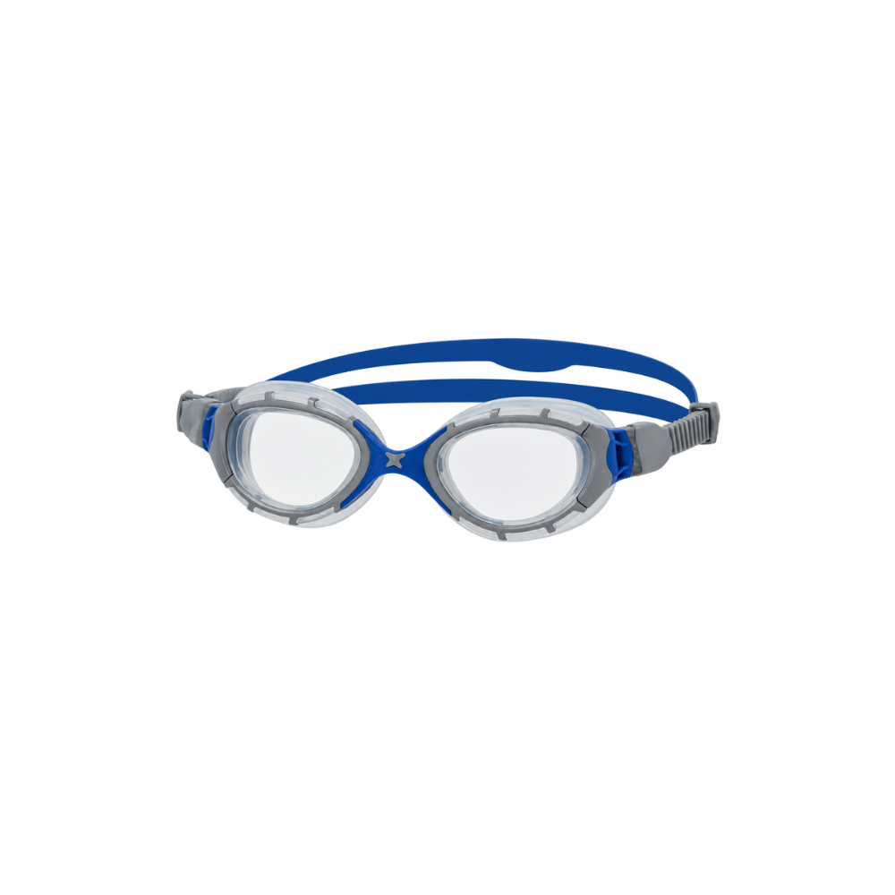 [MA-461041GYBLCR-GREY-BLUE-SMOKE-REGULAR] Zoggs Predator Flex Goggles (Grey/Blue - Smoke)