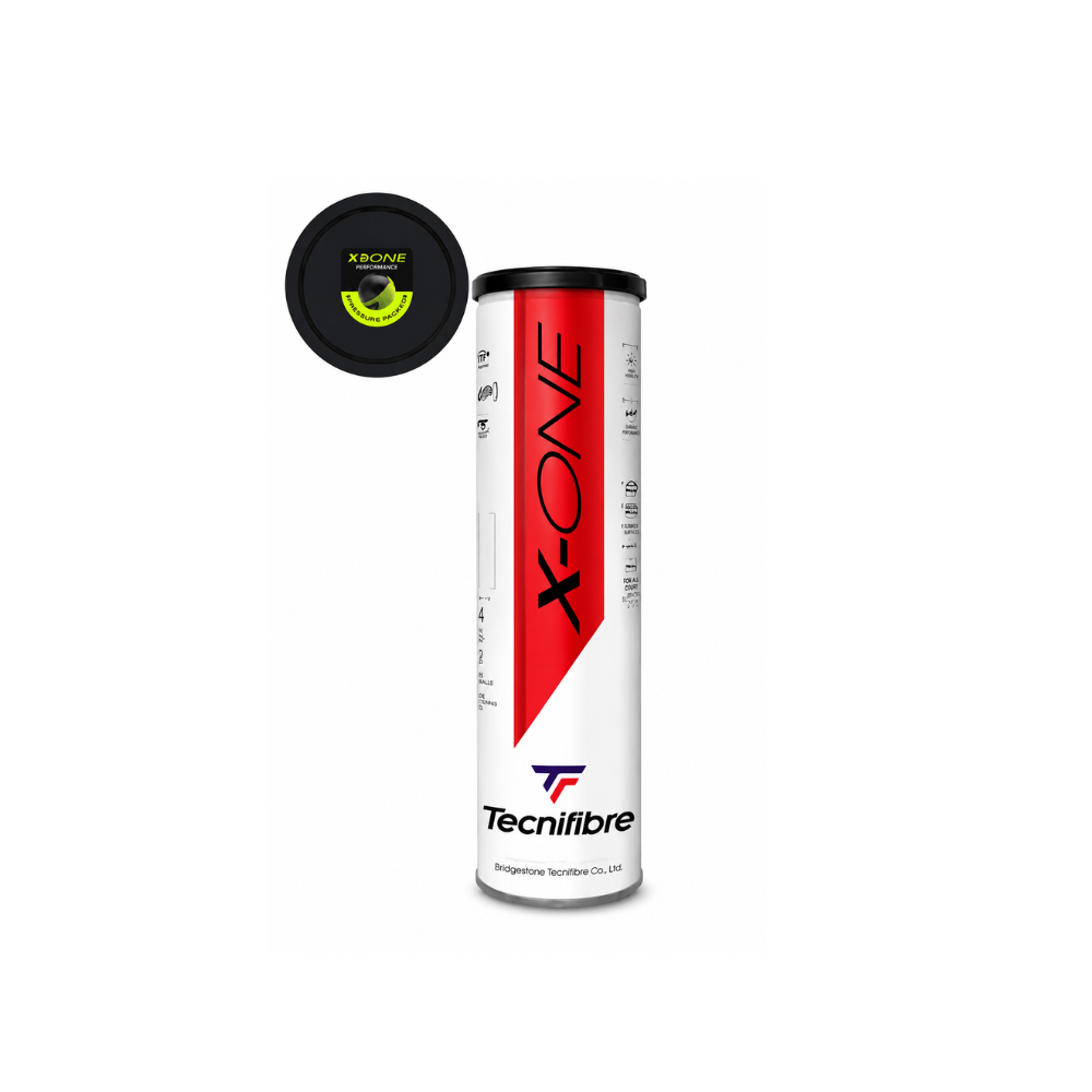 [2045] Tecnifibre X-One Tennis 4-Ball Can