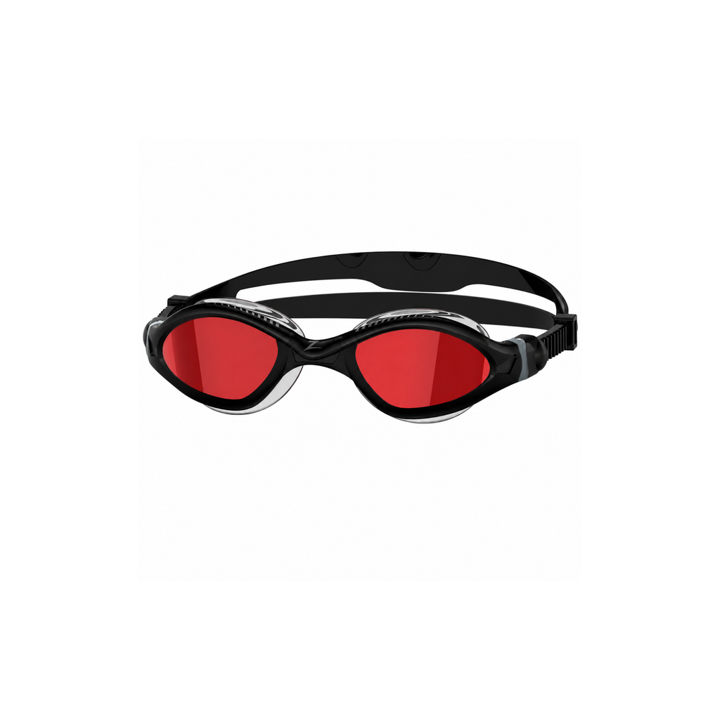 [MA-461092BKGYGR-MIRRORED-RED-REGULAR-FI] Zoggs Tiger Mirrored Goggles (Red)
